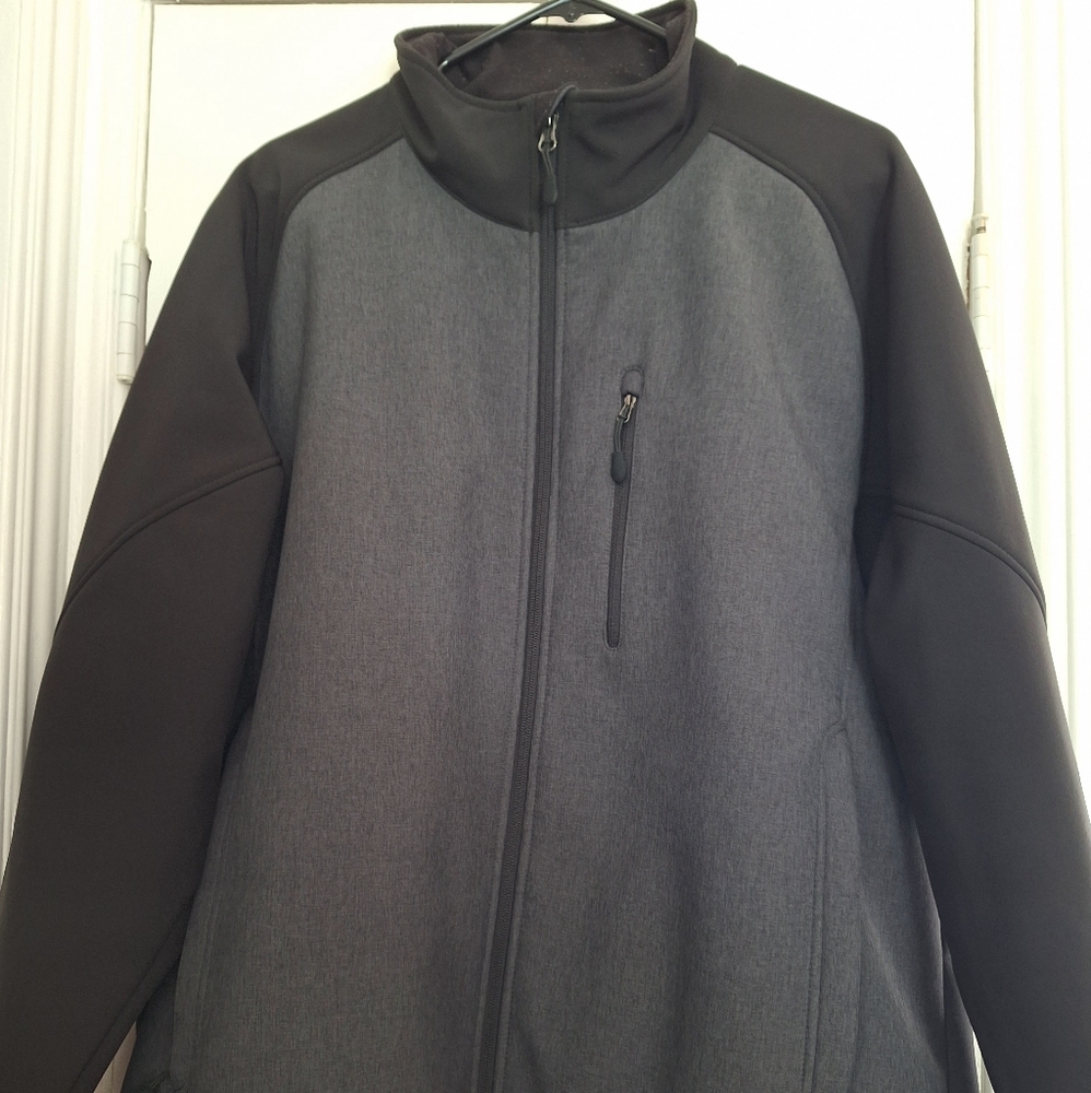 Mens XL Jacket Zip Up Kirkland Gray